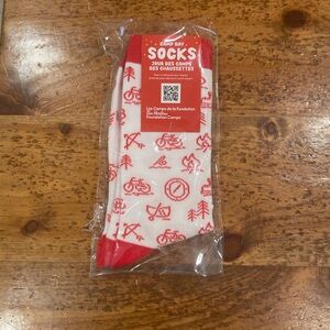 Free w Purchase Timhortons Camp Day Red and White Socks